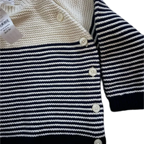 NWT Baby Gap button sweater striped - Picture 3 of 3